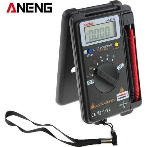 ANENG AN8203 True RMS Mini Digital Multimeter 4000 Counts AC Voltage Current Tester Multimeter Ammeter Capacitance Tester