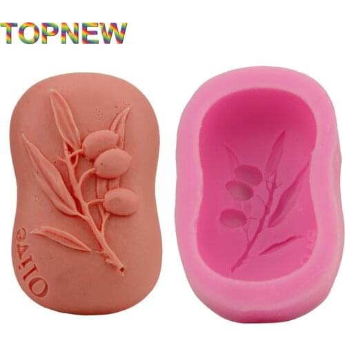 Food Grade Silicone Olive Soap Mold DIY Fondant Cake Decorating Tools 2909