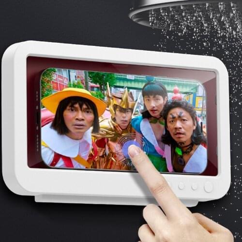 Shower Phone Box Case Bathroom Wall Mounted Waterproof iPhone Storage Case Home Bathroom Phone Shell Shower Sealing Storage Box