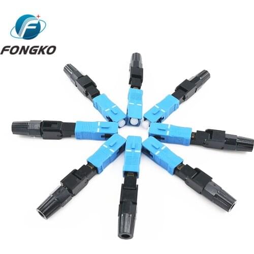 Cable horizontal type 55MM SC UPC FTTH Single-Mode Fiber Optic Quick Fast Field Assembly Connector