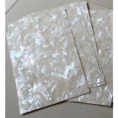 AAA grade mosaic pattern white mother of pearl laminated sheets with coating shell paper jewelry furniture inlay guitar inlay