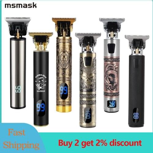 LCD Display Hair Clipper Hair Trimmer Barber USB Rechargeable Hair Cutting Machine Beard Trimmer for Men Haircut Styling Tools