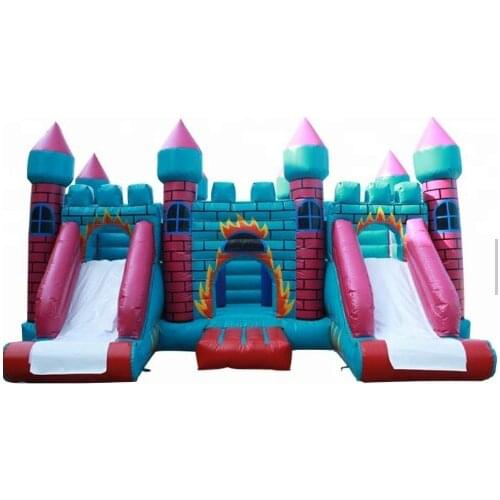 New Design Purple Plato PVC 0.55mm Bouncy Castle Inflatable juming castle for sale