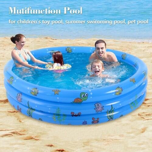 Inflatable Bathtubs Baby Kids Home Outdoor Swimming Pool Bathing Tub Thickened PVC Children Basin Ocean Ball Pool Water Toy