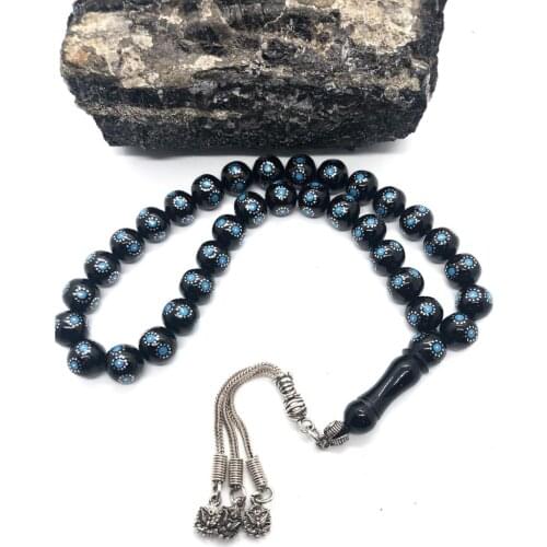 OLTU STONE ROWS BLUE PROCESSING TESPİH