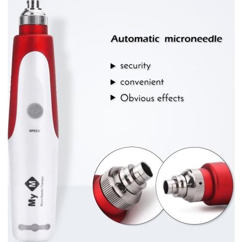 Professional Bayonet Microneedling Pen Dr Pen Wired Derma Pen with 2pcs 12pin Micro Needling Pen Skincare Health Beauty Tools
