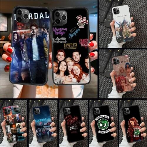 Riverdale TV Phone Case Cover Hull For iphone 5 5s se 2 6 6s 7 8 12 mini plus X XS XR 11 PRO MAX black painting bumper trend