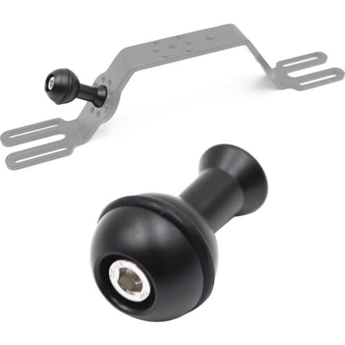 Diving Stabilizer M6 M5 Screw Ball Head for Underwater Video Light Kit Black