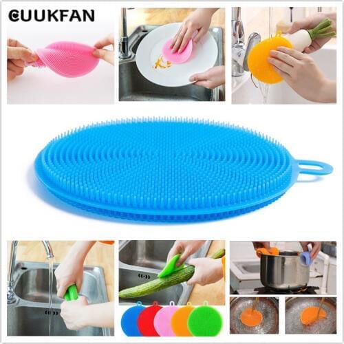 Silicone Sponge for Cooking Washing-up Brush Cleaning Dish Sponges Cooking Silicone Sponge For Washing Dishes 10.5*10.5CM