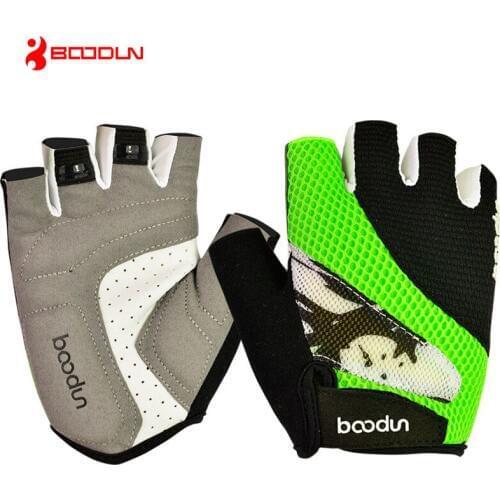 Boodun Sports Men Women Half Finger Short Cycling Gloves Mountain mtb Bike gloves luvas guantes Ciclismo Riding Bicycle Gloves