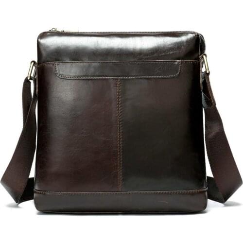 New Style Solid Vintage Briefcase Men Leather Crazy Horse Small Mens Crossbody Bags Famous Brand Mens Messenger Bags Causal