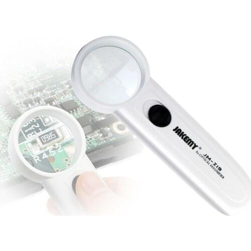 Universal 8X Optical Magnifier Suit With LED Light Lamp Portable Electronics Repair Cell Phone Watch Digital Tool Parts