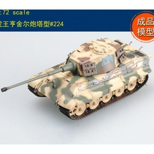 Military Finished Model 1/72 Tiger King Henschel Turret Type 224 Decoration 36294