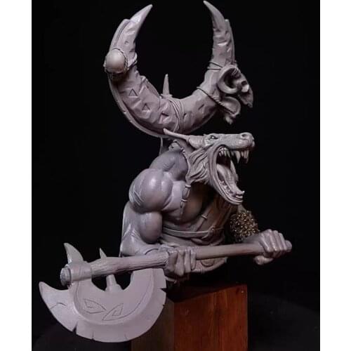 1/10 ancient man bust Resin figure Model kits Miniature gk Unassembly Unpainted