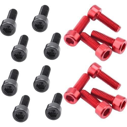 16pcs M5 Hex Socket Tapping Screw Bolts for Bike Water Bottle Cage Holder Bracket Rack