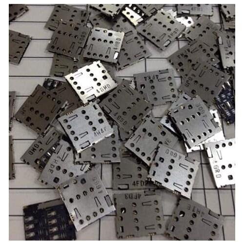 200PCS/lot, SIM card reader for ASUS ZenFone 5 A500CG A501CG A500KL ZenFone 6 A600CG A601CG T00G connector holder slot module