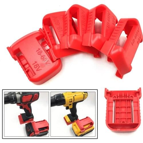 5pcs Battery Mount Bracket Holder Storage Mount Holder for Milwaukee M18 18V Battery Case Accessories