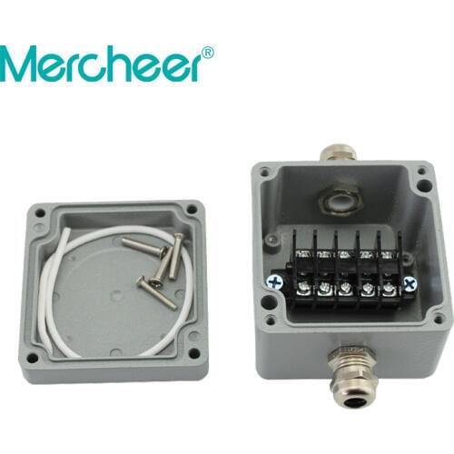 86 Type two holes explosionproof waterproof aluminum box aluminium alloy 80*76*57mm sealed junction box with terminal and gland