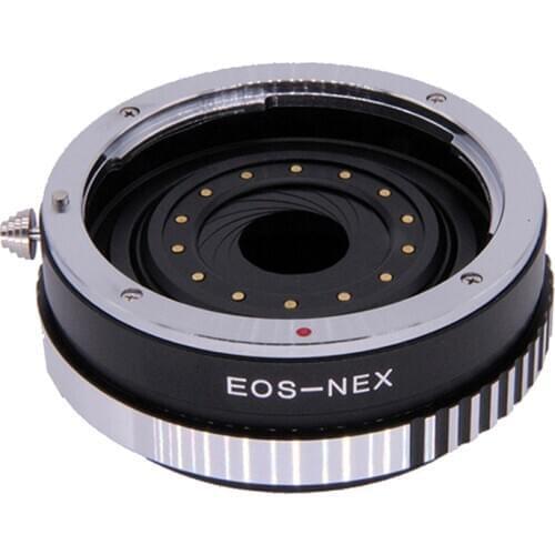 EOS-NEX Silver Aperture control adapter For Canon EOS EF Lens to Sony E Mount Camera NEX-5 NEX-7 A6000 A5000