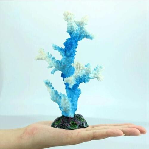 Fish Tank Aquarium Accessories Jewelry Resin Blue Coral Reef Aquarium Beautification Fish Tank Decoration Craft Pet Supplies