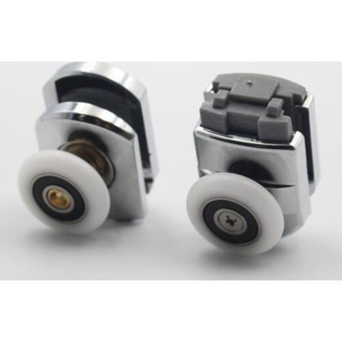 Aluminum Bathroom Glass Pulley Wheels Sliding Door Pulley Shower Room Cabin Room Replacement Home Tools