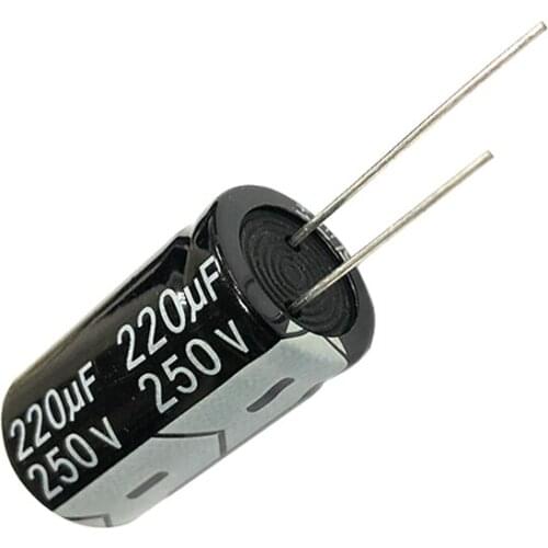 250V220uf volume 18x30mm aluminum electrolytic capacitor 5pcs