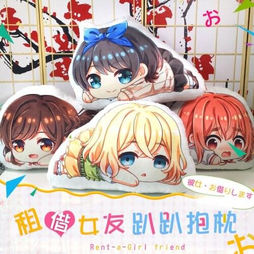 Anime Rent A Girlfriend Mizuhara Chizuru Asami Nanami Sakurasawa Sumi Plush Doll Cartoon Cosplay Cute Throw Pillow Toy Gift