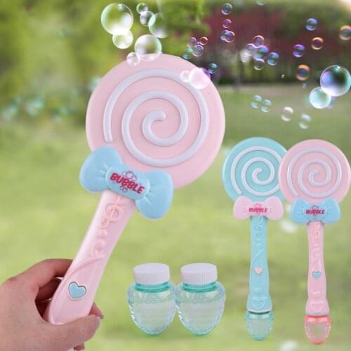 Automatic Bubble Blower Machine Non-toxic Water Bubble Gun Blower Toy Light Music Cartoon Water Bubble Blower Machine Gun Blower
