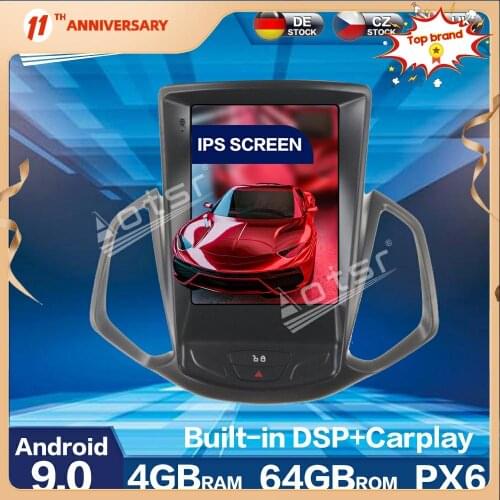 For Ford Ecosport 2013 - 2018 Car Radio Multimedia Player PX6 Android 9 4G+64GB Vertical Screen Car GPS Navigation DSP + CARPLAY