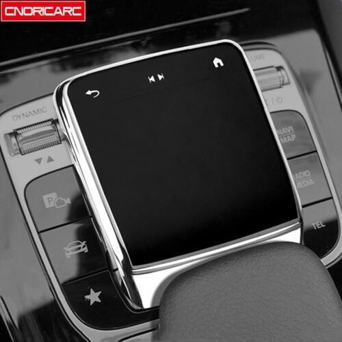Car Styling Multimedia Mouse Protection Film Decoration Cover Trim For Mercedes Benz W167 W177 W247 GLS GLE A B Class Interior