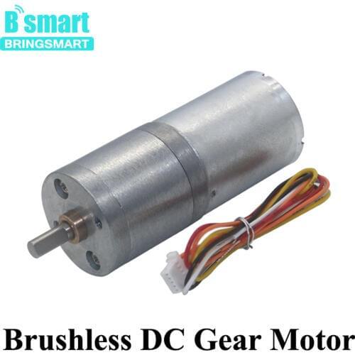 DC Brushless Motor 12V 24V Gear Motor 14-1550RPM With Brake Function Reverse Motor CW/CCW And Speed Control BLDC