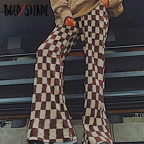 Bold Shade Women's Plaid Trousers