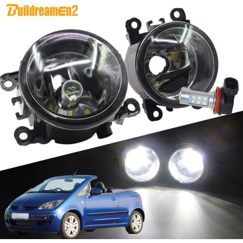 Buildreamen2 For Mitsubishi Colt CZC Convertible (RG) Car H11 Fog Light Lampshade + Bulb DRL 12V Accessories 2006 2007 2008 2009