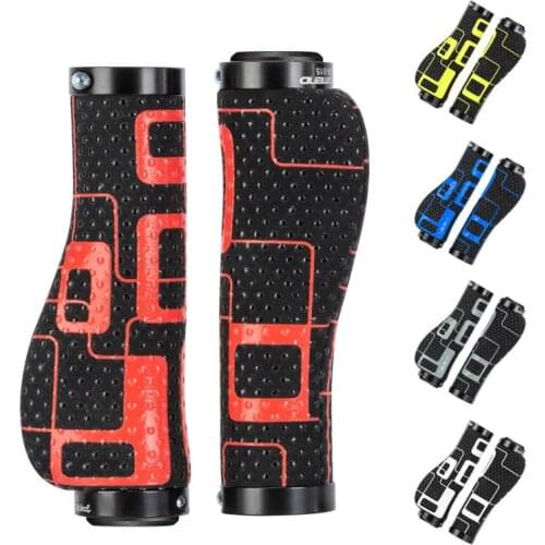 Bicycle Grip Cover Silicone Color Handle Gloves Bicycle Accessories Mountain Bike with Locking Microfiber Flat Grip Mtb Grips