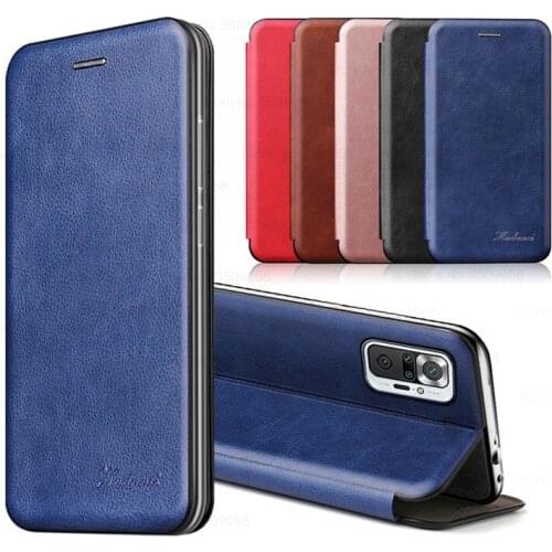 For Redmi Note 10 Pro Case Cover Leather Magnetic Book Bracket Flip Wallet Coque for Xiaomi Redmi Note 10 Pro Not Para Fundas