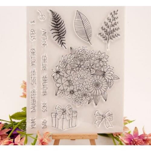 Flower cluster Clear Stamp Or stamp for DIY Scrapbooking/Card Making/Kids Fun Decoration Supplies A2136