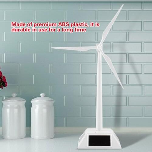 Decorative Windmill Solar Powered Wind Mill Model Desktop Decor Craft Kids Children Education Learning Toy Home Decor