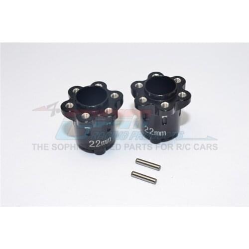 GPM ALUMINIUM 2.2 WHEEL HUB ADAPTERS (22MM THICKNESS) For AXIAL YETI SCORE AX90068 RC Upgrade