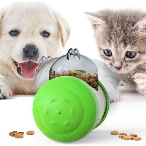 Dog Toy Interactive Treat Dispensing Pet Puzzle IQ Funny Slow Feeder Leaky Food Dispenser for Cats Dogs Balance Swing Pet Supply