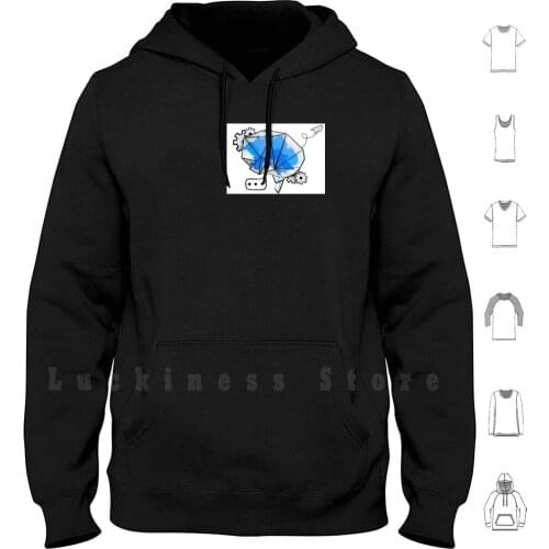 Mechanic Brain Hoodies Long Sleeve Brain Brain Mechanic Mechanical Smart Intelligence