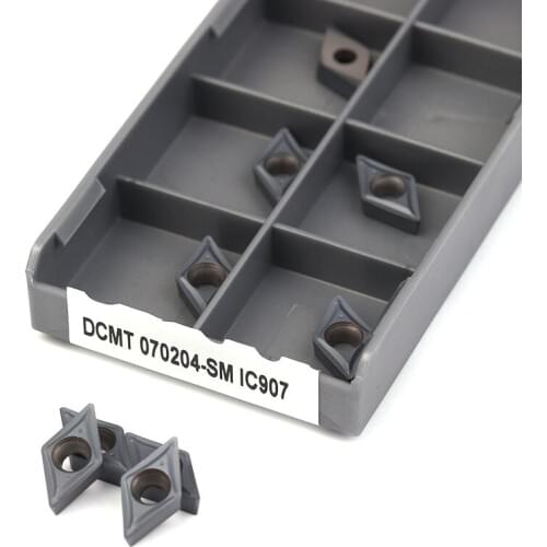 10PCS DCMT070204 SM IC908 Internal Turning Tools DCMT 11T304 Carbide Insert Lathe Cutting Tool of Lathe tool material