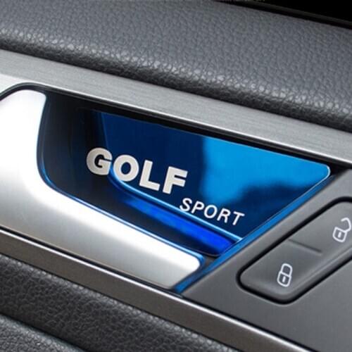 Car Interior Door Handle Bowl Cover Patch Trim for Volkswagen Golf 7 7.5 8 2020 2019 2018 2017 2016 Accessories CarStyling