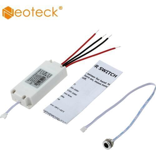 Neoteck IR Hand Motion Sensor Switch Touchless Light Switchs PIR Control Switch Light Detector Switch For Kitchen Wardrobe Light