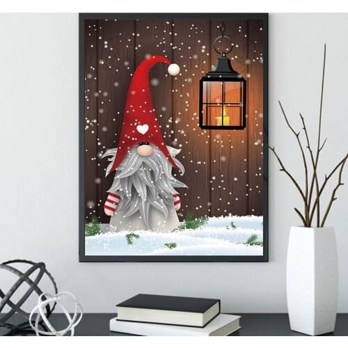 New product 5D Diy diamond painting Christmas landscape full rhinestone embroidery Santa Claus mosaic pattern home decoration