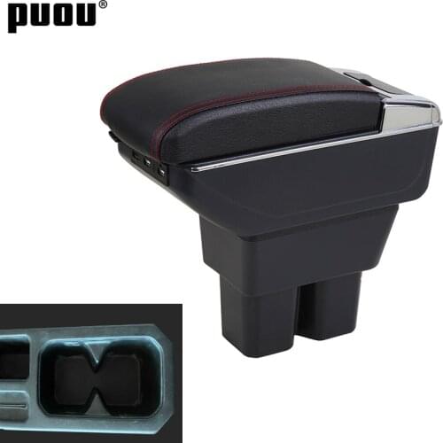 Armrest Box For Suzuki Jimny Center Console Storage Box Cup Holder Ashtray Spare Parts Car Modified Interior Leather Armrest