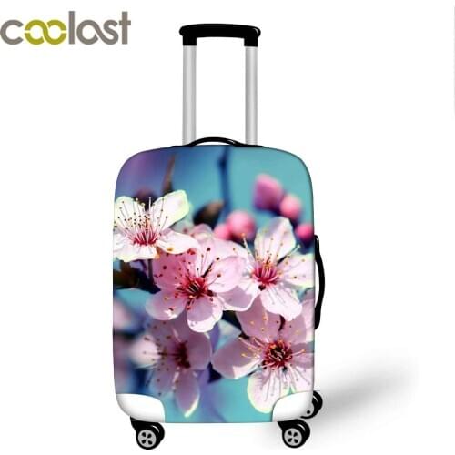 Flower Luggage Cover Dust-proof Travel Bag Cover 18-32 Inch Suitcase Protective Covers Portable Travel Accessories