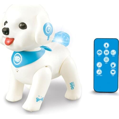 RC Robot Animal Teddy Puppy Robotic Dog Voice Control Program Sing Shake Head Interactive Pet Dog Toy For ChildrenS Gift