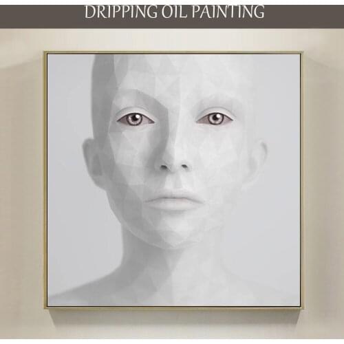 Hand-painted High Quality Abstract Modern Ultra Figure Oil Painting on Canvas Modern Wall Art Imagine Abstract Figure Painting