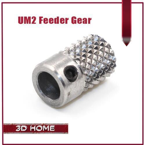 DIY Ultimaker 2 UM2 Feeder Knurled Wheel Extruder Drive Gear Stainless Steel High Quality For 3 D printer parts