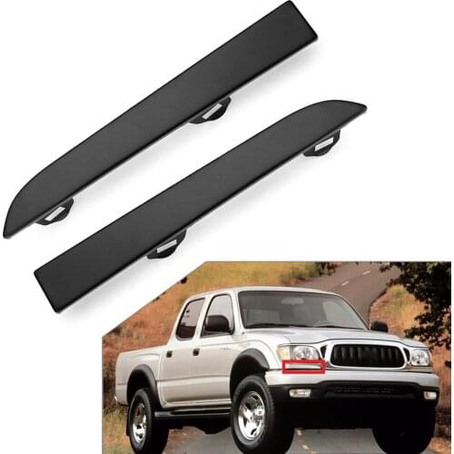 1 Pair Car Front Bumper Headlight Lamp Lower Filler Molding Trim Panel For Toyota Tacoma 2001 2002 2003 2004